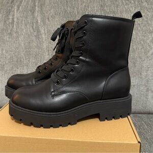 Woman’s combat boot